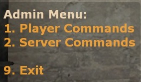 Warmod - admin menu