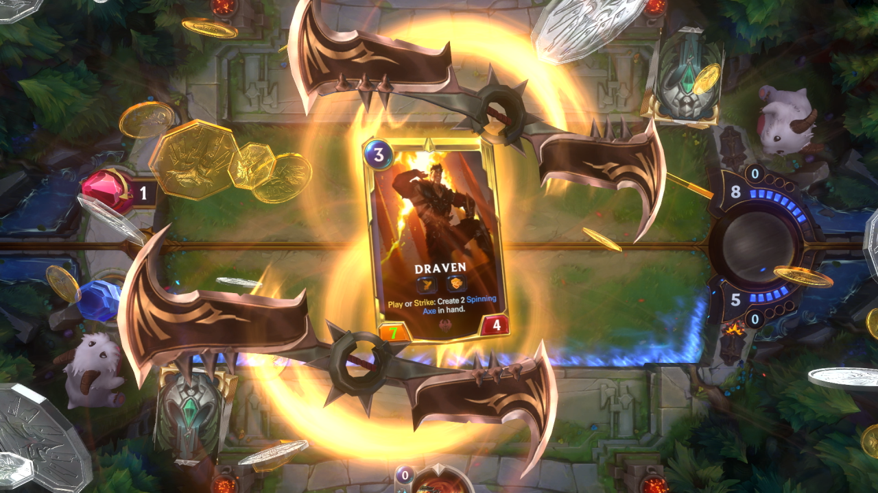 Legends of Runeterra: Reseña Consigue tus cartas a un precio razonable y construye tu mazo.