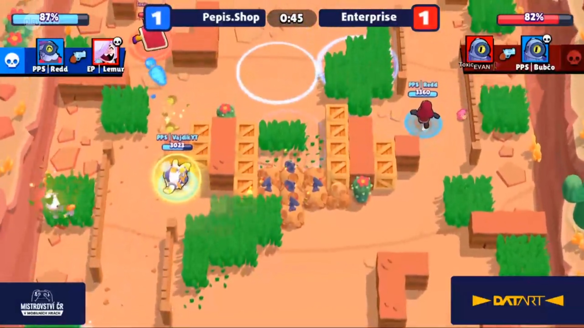 Datart MČR Brawl Stars Battle - Pepis.Shop vs. Enterprise