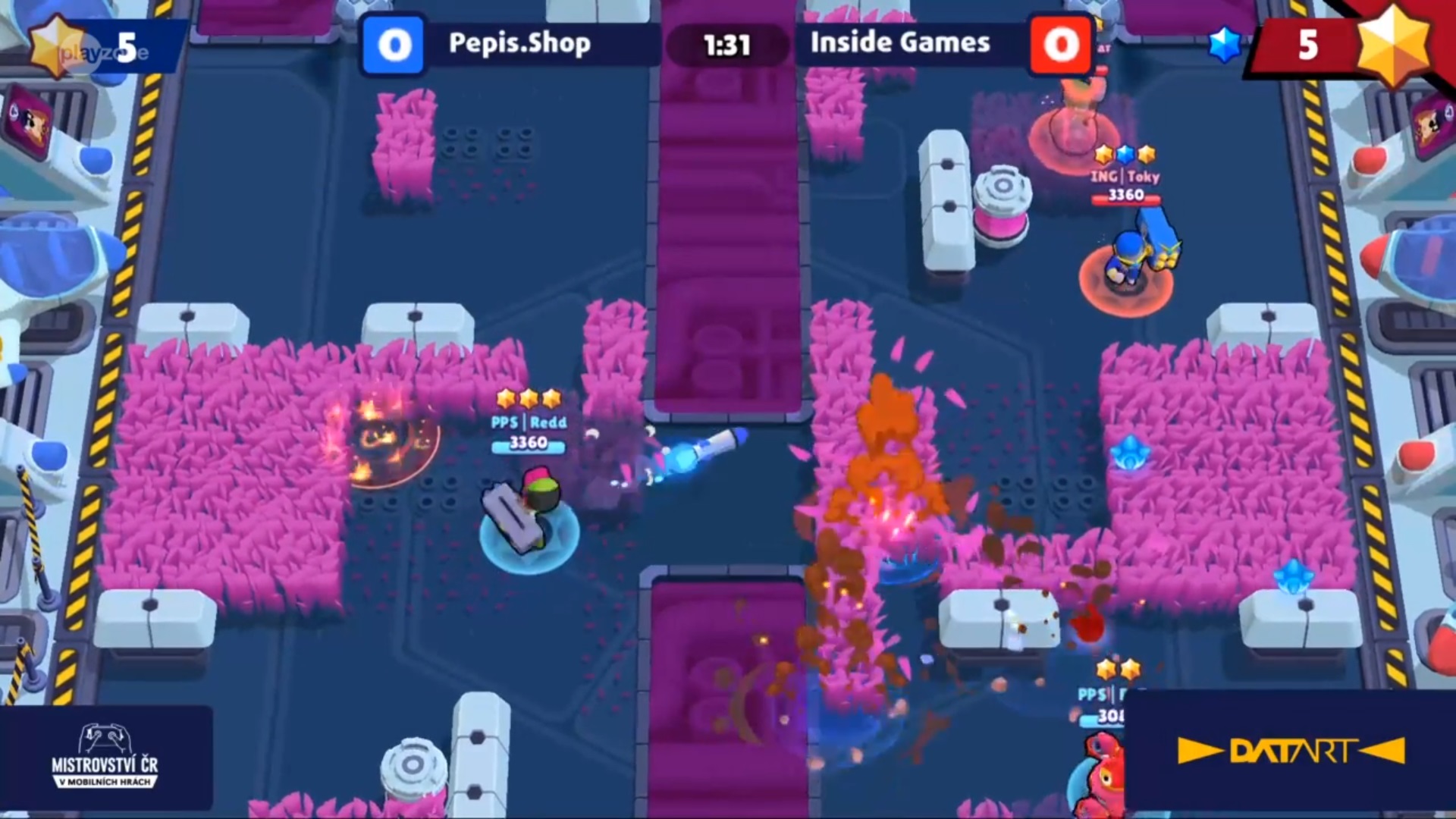 Datart MČR Brawl Stars Battle - Pepis.Shop vs. Inside Games