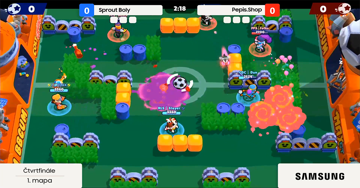 Samsung Midseason Brawl Stars - Čtvrtfinále | Sprout Boly vs Pepis.Shop
