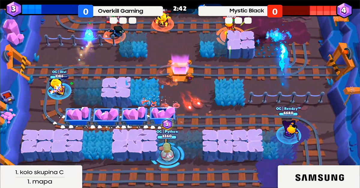 Midseason Brawl Stars - skupinová fáze | Overkill Gaming vs Mystic Black