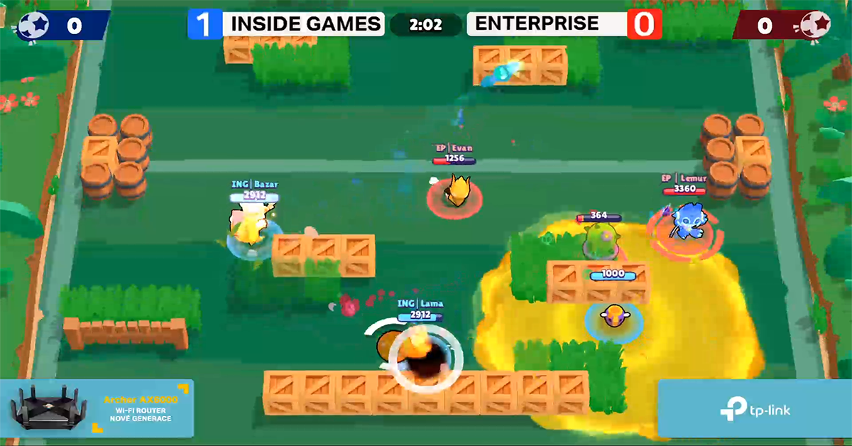 Inside Games vs ENTERPRISE esports | 2. kolo LB | TP-Link MČR Brawl Stars Battle - Finále
