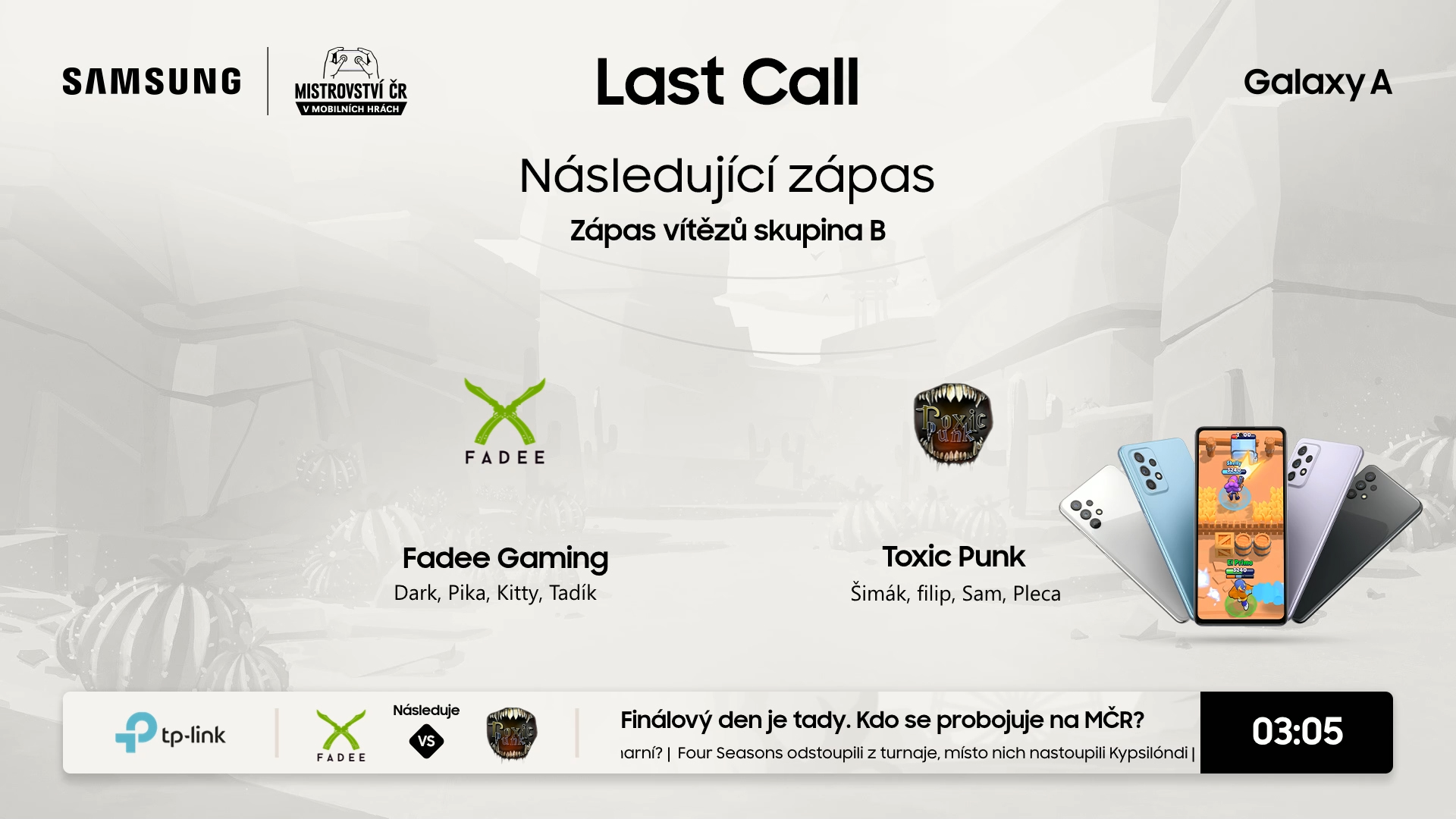 Toxic Punk vs Fadee Gaming | Samsung Last Call | GSL skupina