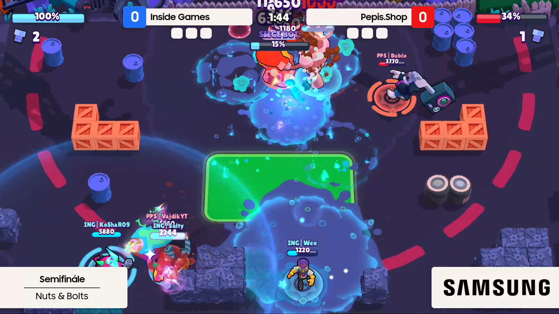 Inside Games vs. Pepis.Shop | Saumsung Mistrovství ČR v Brawl Stars | Semifinále