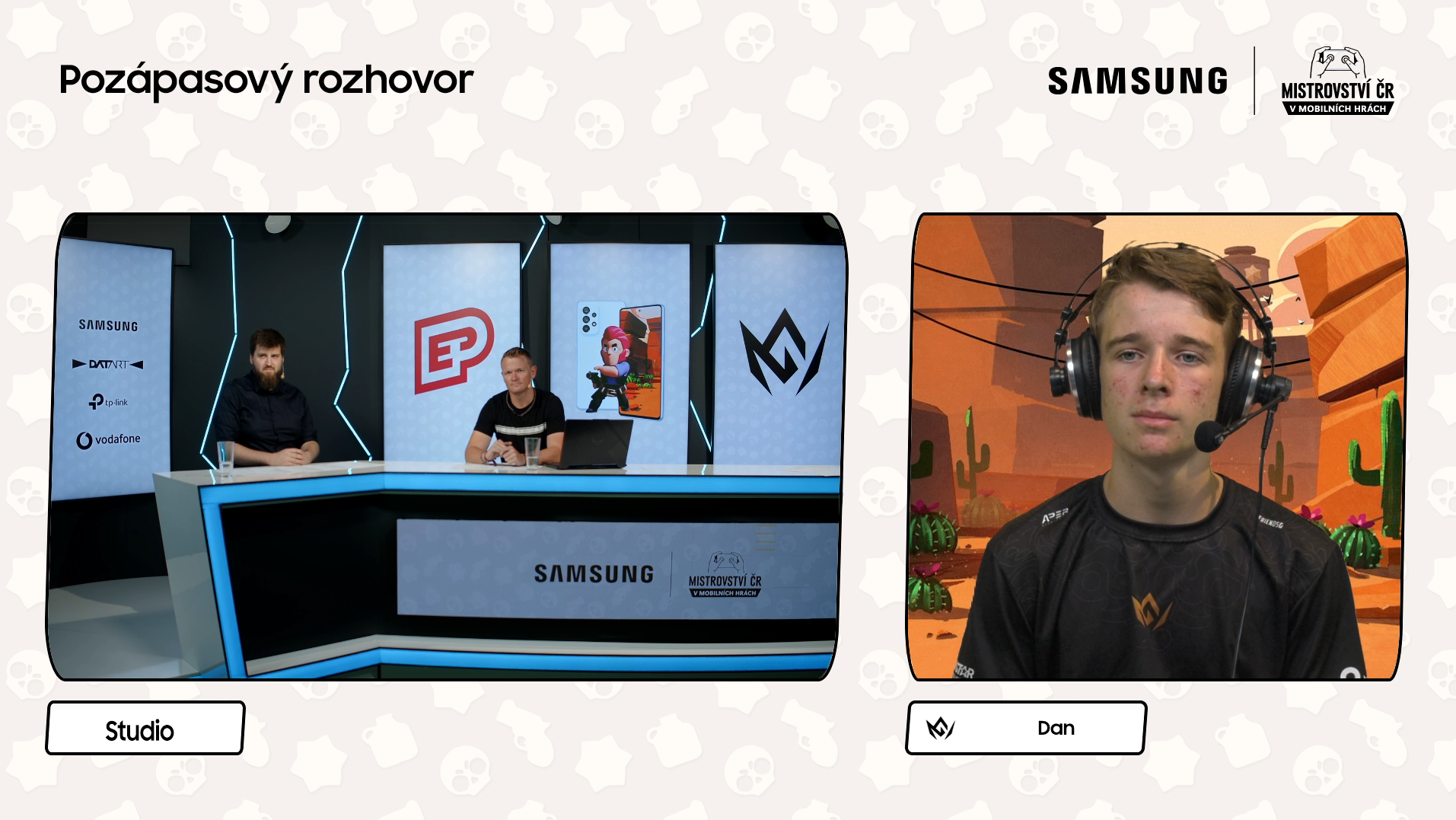 Dan z GLORE během rozhovoru