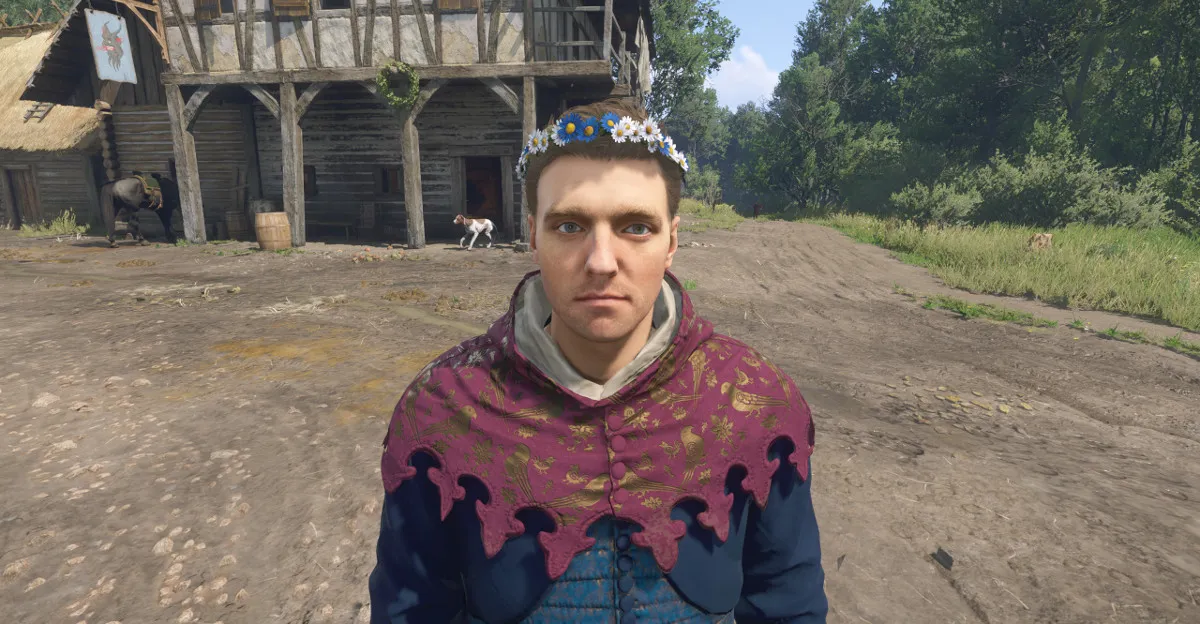 Jindřich se svůdným věněčkem