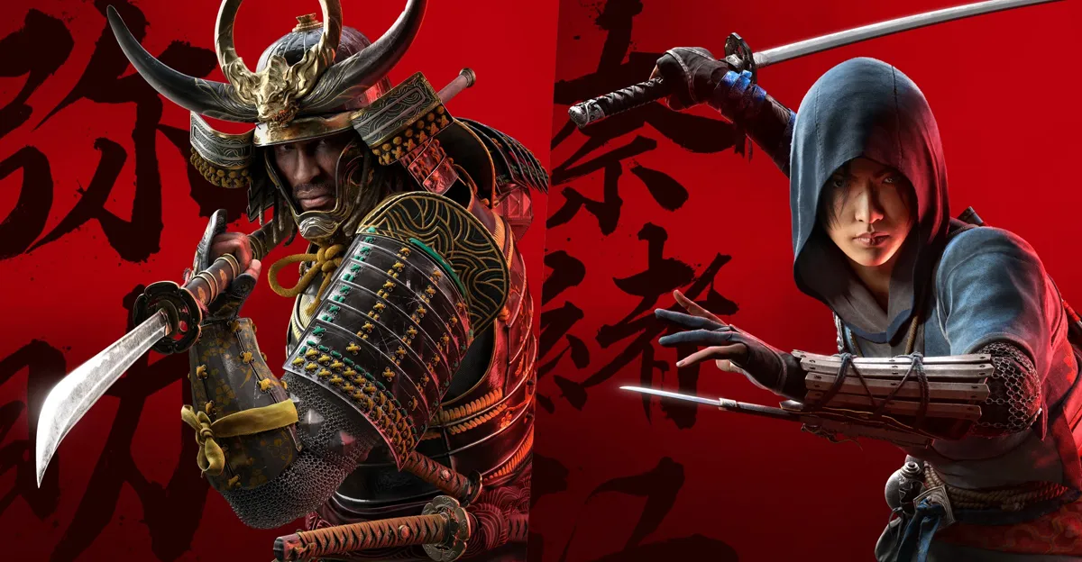 Dvě hlavní postavy Assasin's Creed: Shadows