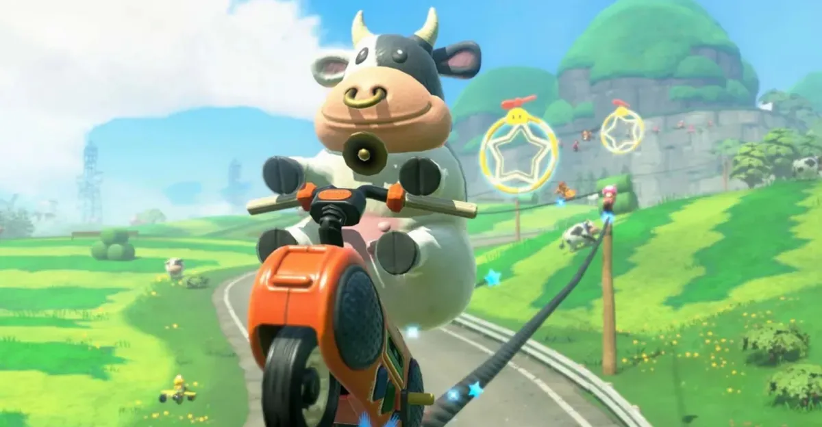 Kraví hrdinka z Mario Kart World má údajně „krutý“ piercing