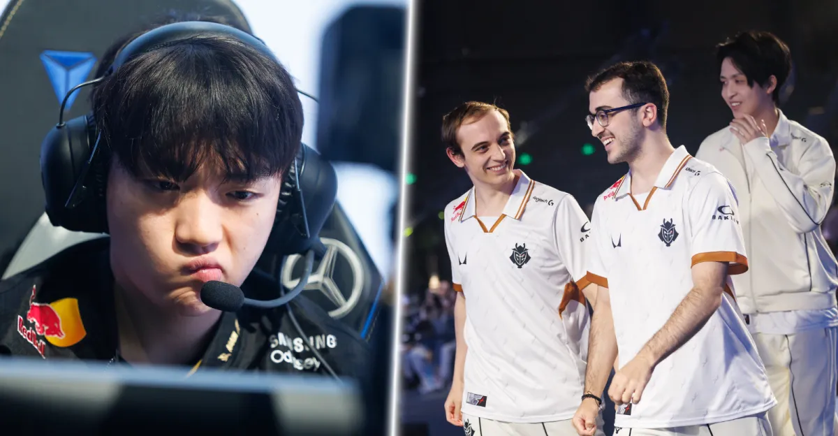 T1 Keria a sestava G2 Esports