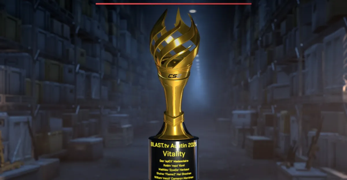 Trofej z BLAST.tv Austin Majoru