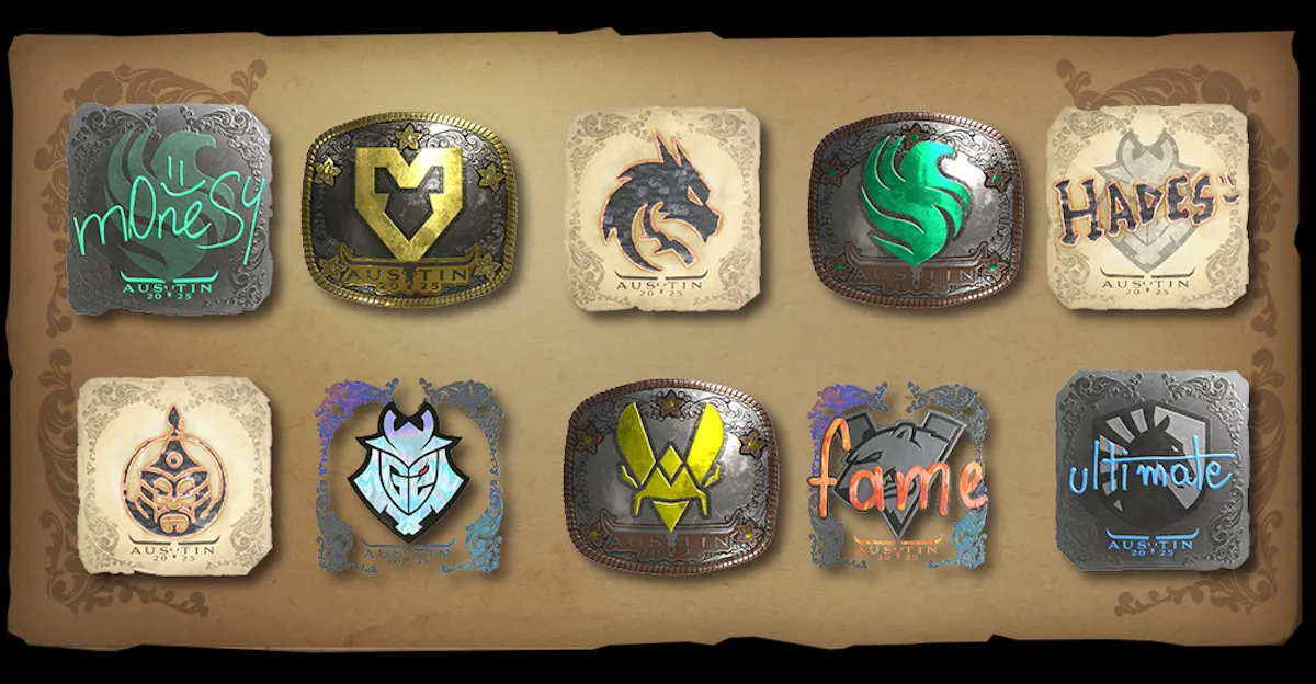 Samolepky z předchozího Majoru