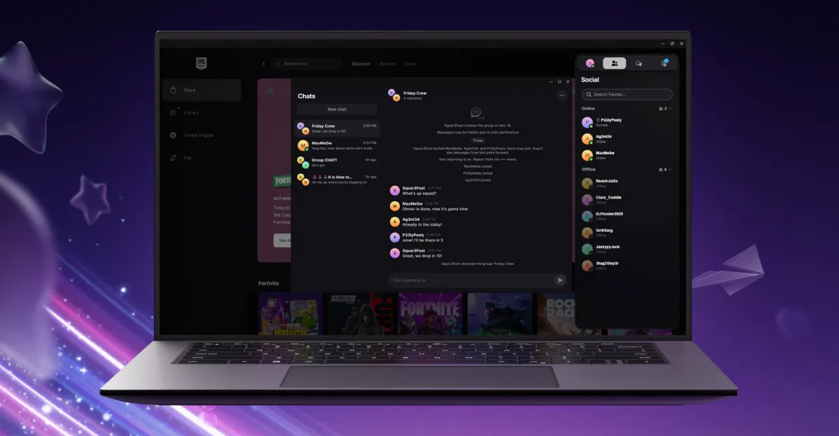Epic Games rozšiřuje možnosti textového chatu