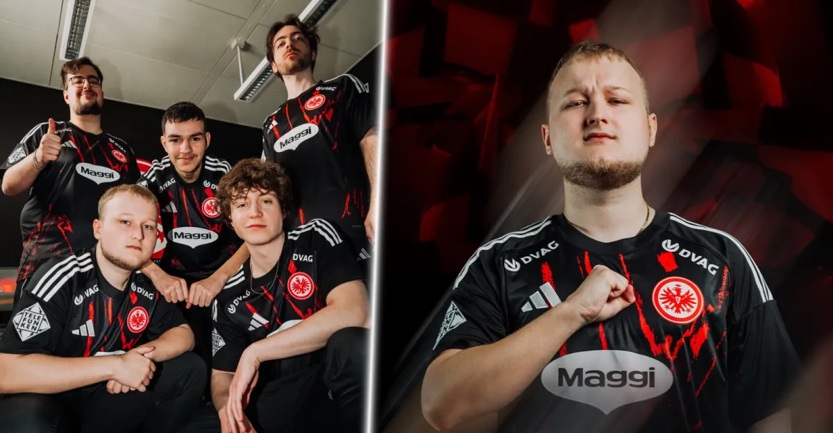 Ondřej “MONSTEERR” Petrů a jeho spoluhráči z Eintracht Frankfurt