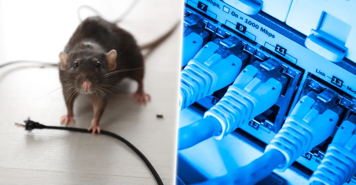 Krysám zachutnaly internetové kabely