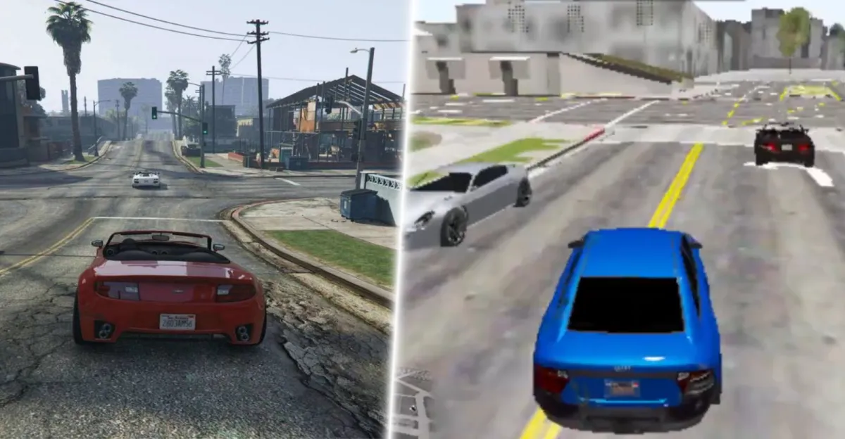 Rozdíl mezi klasickým a komprimovaným GTA V