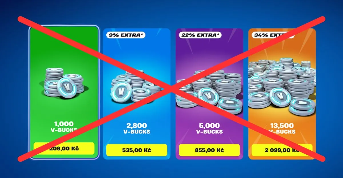 V-Bucks mají od další sezóny výrazně ztratit hodnotu