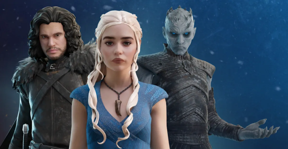 Game of Thrones skiny ve Fortnite