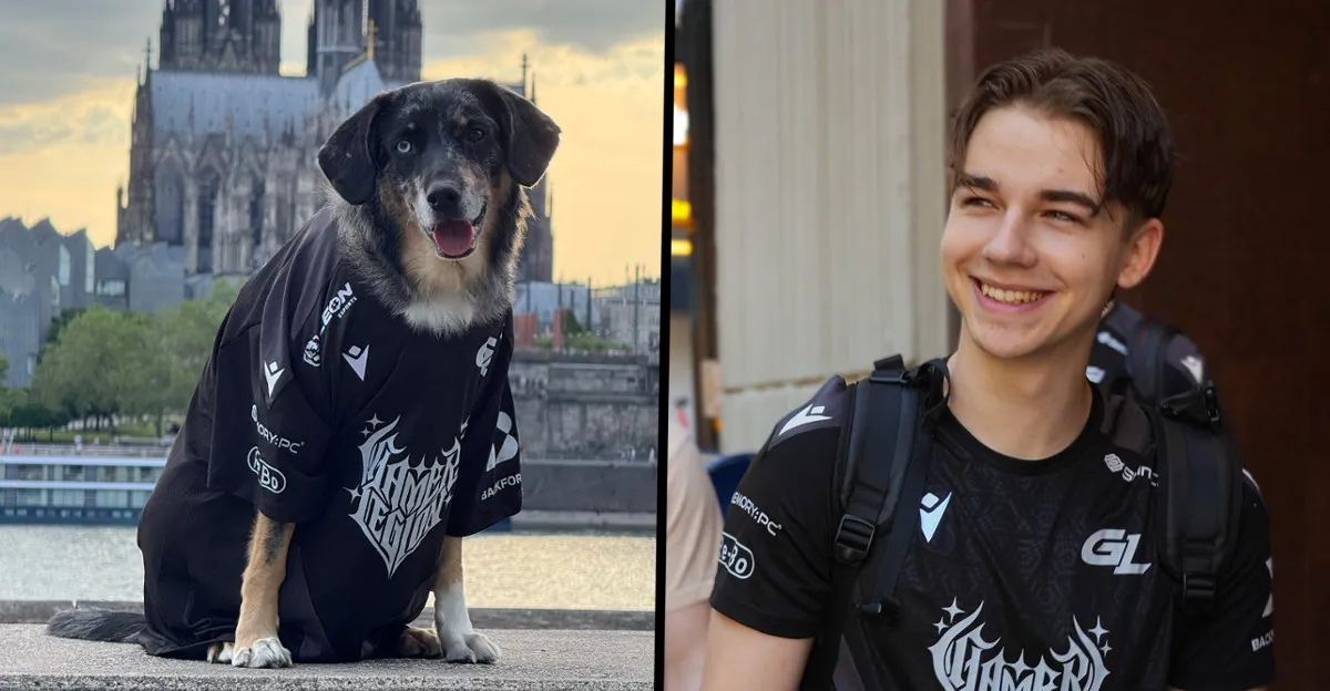 Oldřich „PR“ Nový s týmovým maskotem