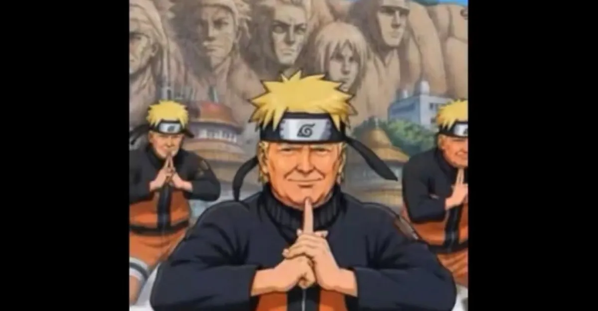 Donald Trump jako Naruto