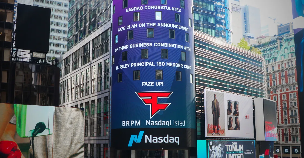 FaZe po vstupu na burzu
