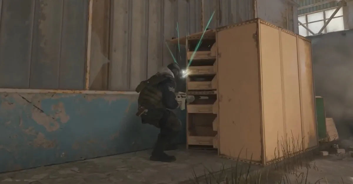 Wallbang na mapě Cache