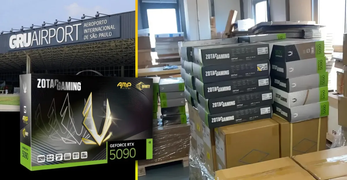 Ilustrační foto zásob GeForce RTX 5090