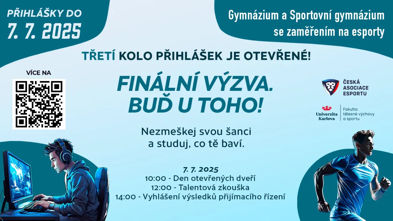 Třetí kolo přihlášek už 7. července!