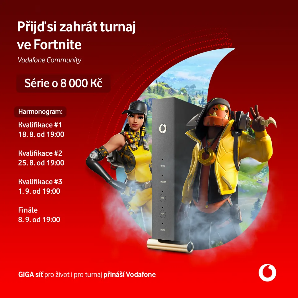 Vodafone Community ve hře Fortnite