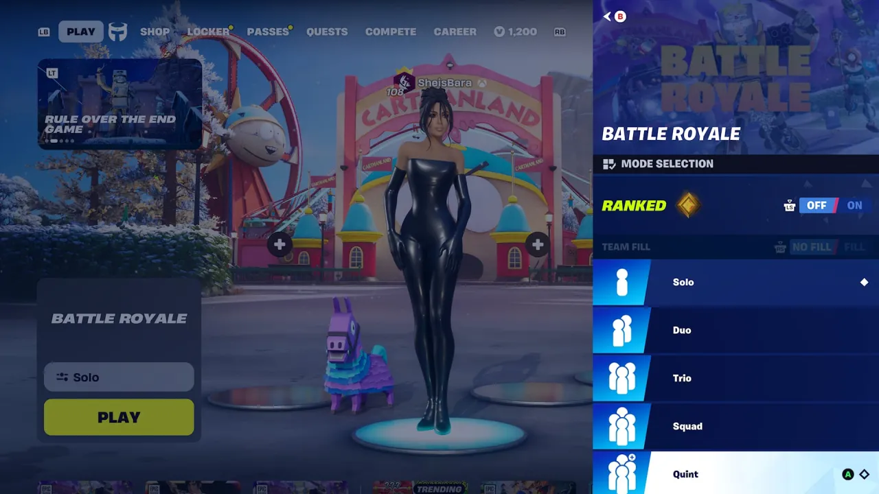 Nově můžete Fortnite hrát i v pětici