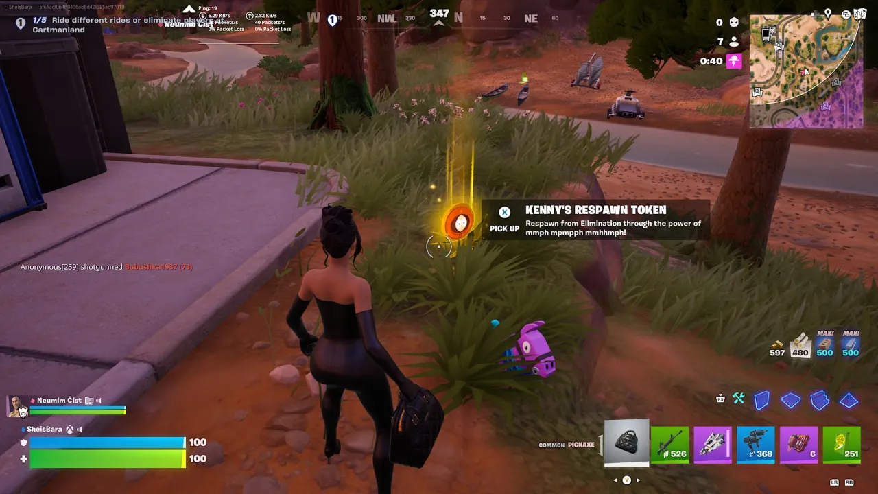 Token Kenny’s Respawn ve hře