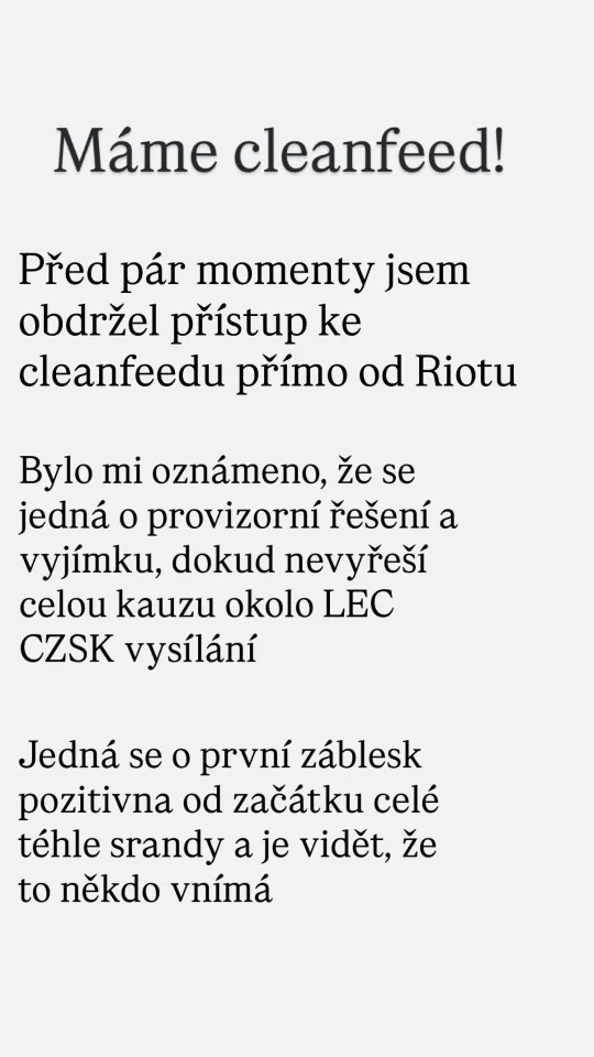 Xnapyho vyjádření na IG Stories