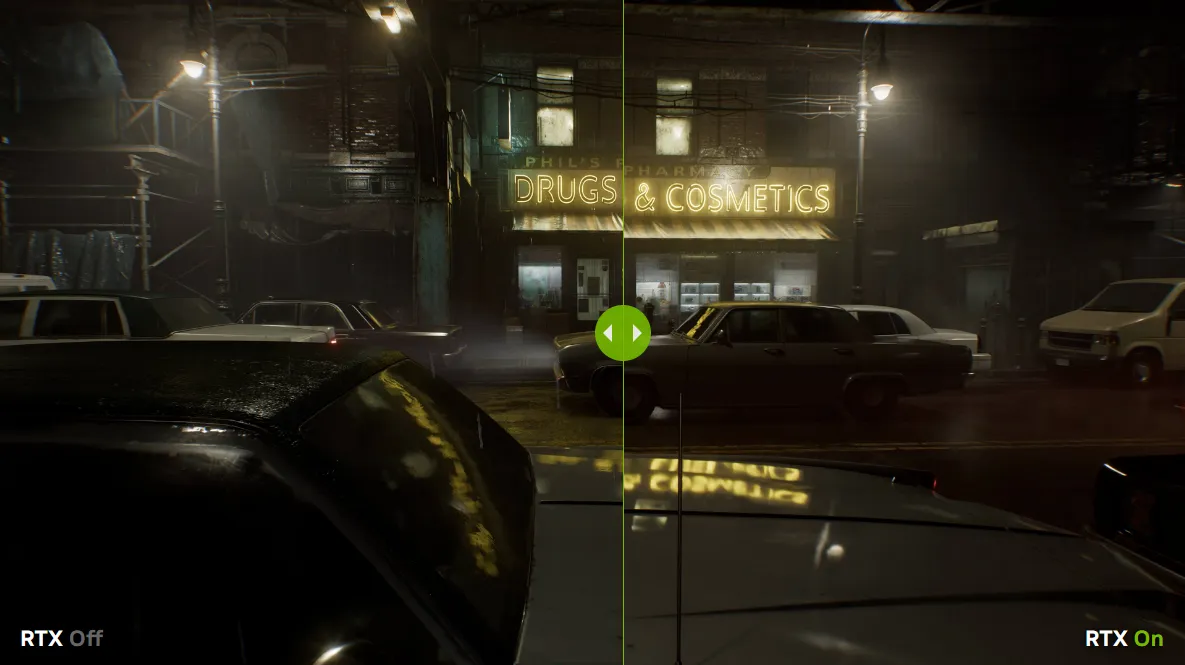 Rozdíl se znapnutým RTX