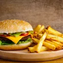hamburger a hranolka